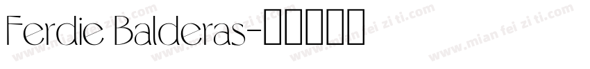 Ferdie Balderas字体转换